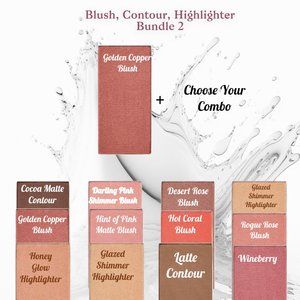 Golden Copper Shimmer Chromafusion Blush - Bundle 2